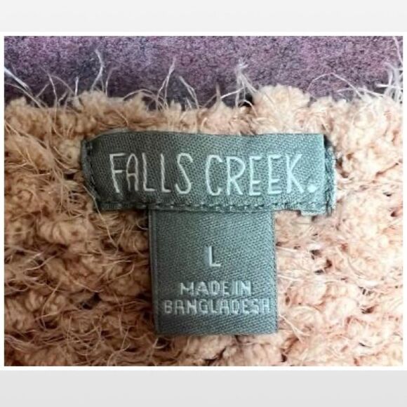 New Large Peachy Pink Chunky Knit Sweater - Picture 14 of 16